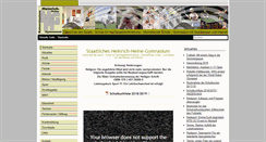 Desktop Screenshot of hhg-kl.de